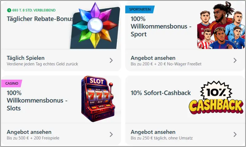 RedSlot Casino Bonus-Programms